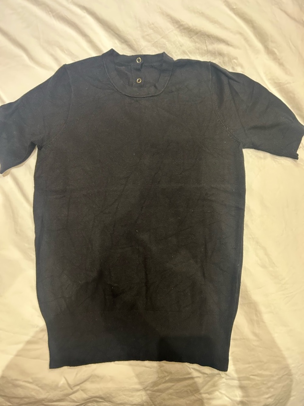 Zara Short-Sleeve Knit in Black